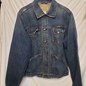 Hollister Denim Jacket Sanforized Adult Size Large